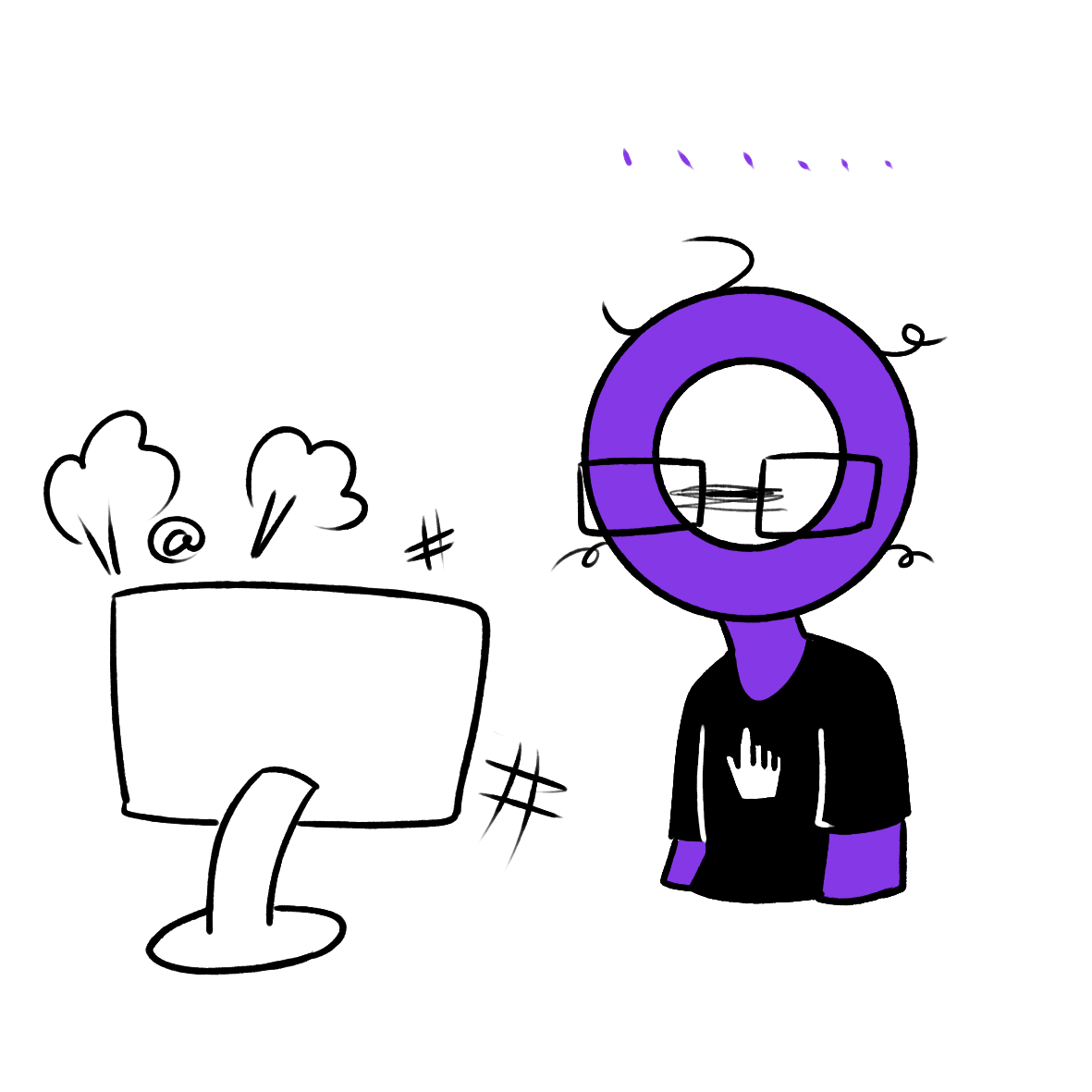 rm6y7m6's tweet image. #alanbecker #AVA #AVM #animatorvsanimation
While it's a strange thought, I'm suddenly happy that I don't have to worry, like Alan does, about whether my computer has been messed up by cute stickman kids when I wake up and turn it on.