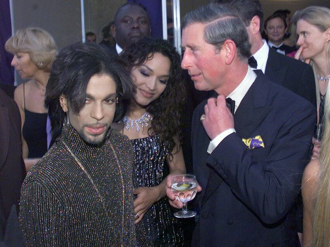 crockpics's tweet image. Prince with Prince Charles in 1999.