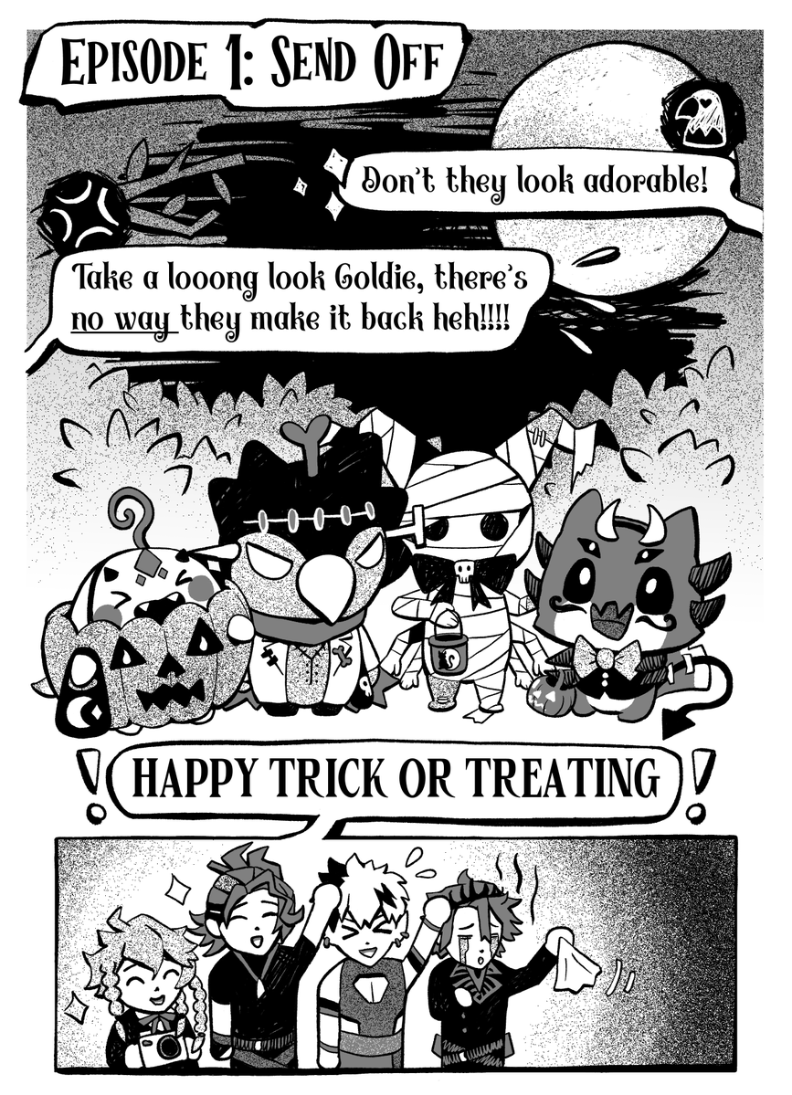 not_onion_'s tweet image. Ep.1 of Trick or Treat:
Armis have got their mascots dressed up and ready for Halloween!
Throughout October, they’ll be visiting different houses together. But whether they receive a *trick* or a *treat* will be up to you…
#CrimzonMuze #GBArt #JurasickArt #Artavio
