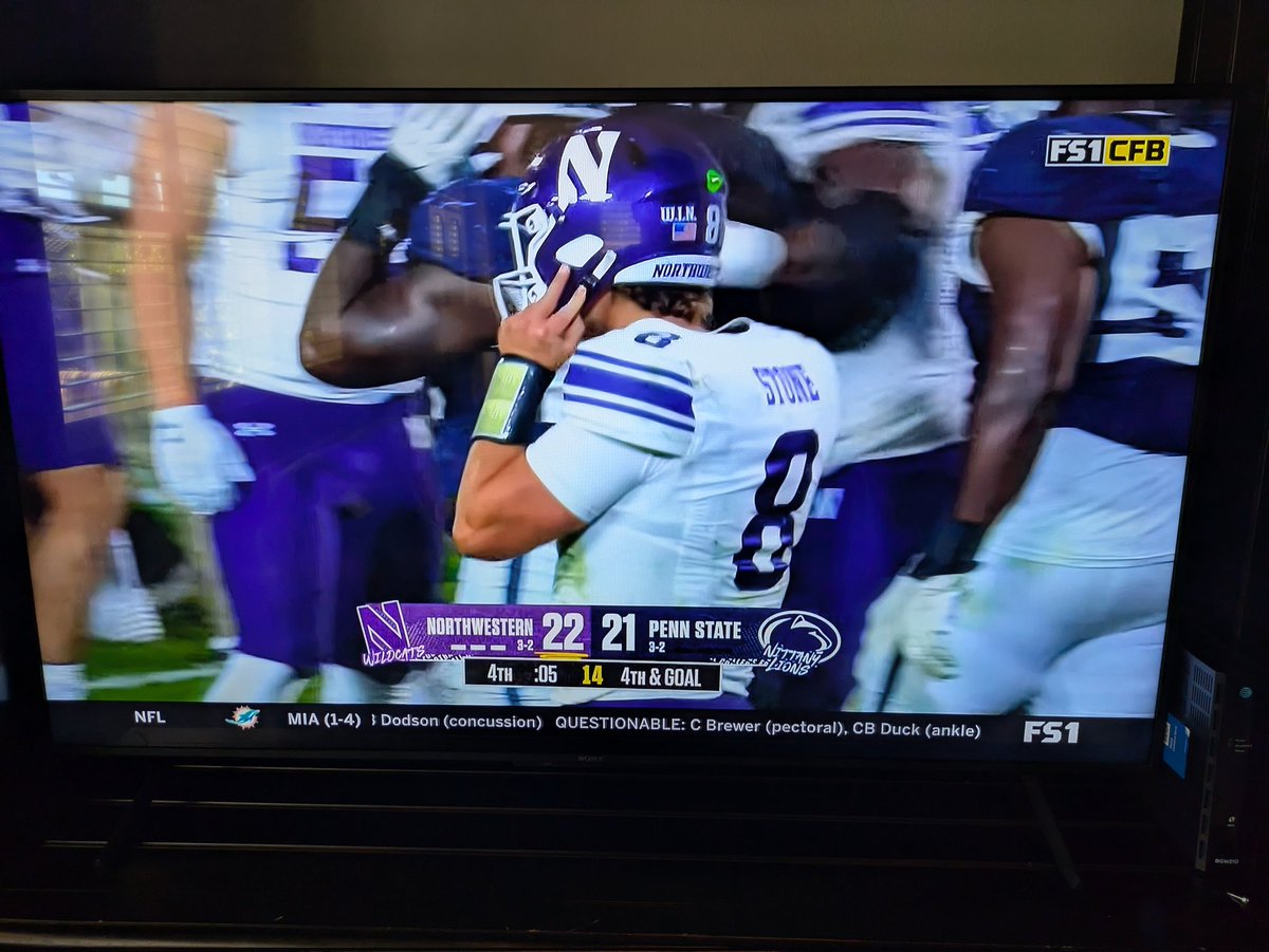 Bill Halldin (@billhalldin) on Twitter photo The <a href="/NUFBFamily/">Northwestern Football</a> upsets Penn State on the road after being 21 point underdogs! #gocats The <a href="/NUFBFamily/">Northwestern Football</a> upsets Penn State on the road after being 21 point underdogs! #gocats