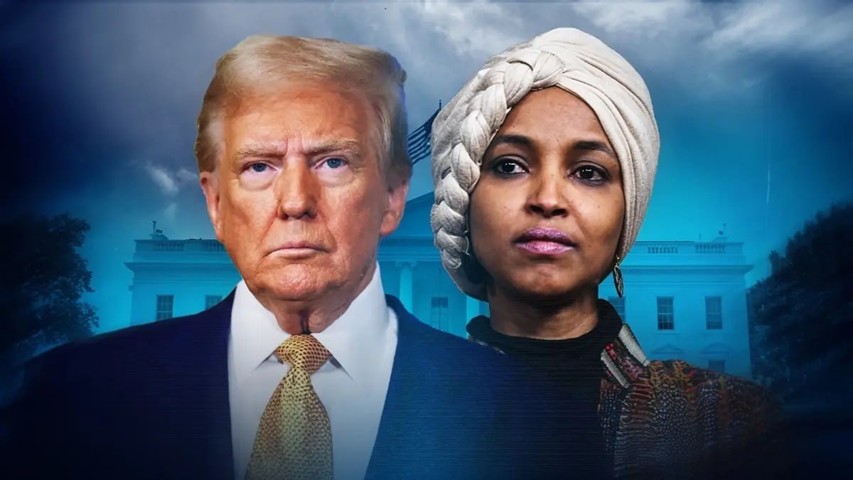 WakeUpPatriott's tweet image. 🚨BREAKING: While aboard Air Force One, President Trump calls for Ilhan Omar to be EXPELLED from Congress after she glorified Charlie Kirk’s kiIIing.

“She’s from SOMALIA! These people come from a place with NOTHING, and then they tell us how to run our country”

Do you support…
