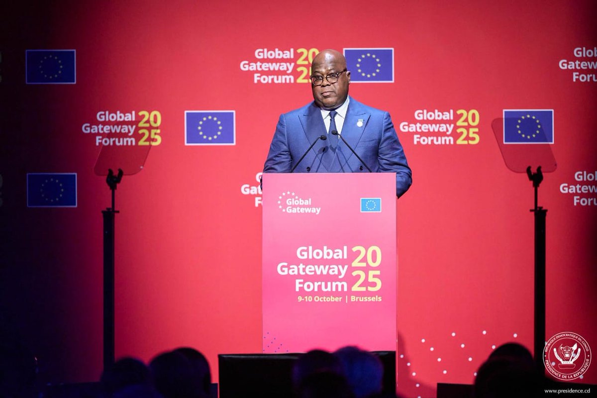 mandefu113's tweet image. #RDC_Diplomatie 

Au Forum Global Gateway 2025 à Bruxelles, le Président  Tshisekedi  a fait plus qu’un discours : il a livré une leçon de leadership géostratégique. Dans un contexte mondial de recomposition des alliances, il a rappelé, devant les partenaires européens et…