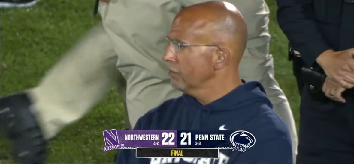 barstoolsports's tweet image. JAMES FRANKLIN CAN’T WIN THE EVEN SMALLER ONE
NORTHWESTERN KNOCKS OFF PENN STATE!