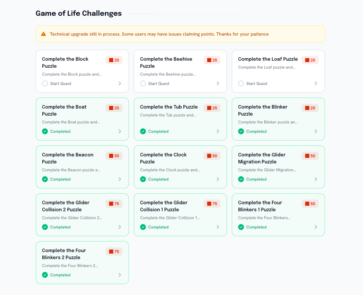 Linera Testnet: Game of Life Challenges Answers! ✅

Linera recently launched its new testnet “Conway”, marking the third phase of its testnet journey.

But many users seem confused about the gameplay and aren’t able to complete the “Game of Life Challenges.”

So, I’ve put