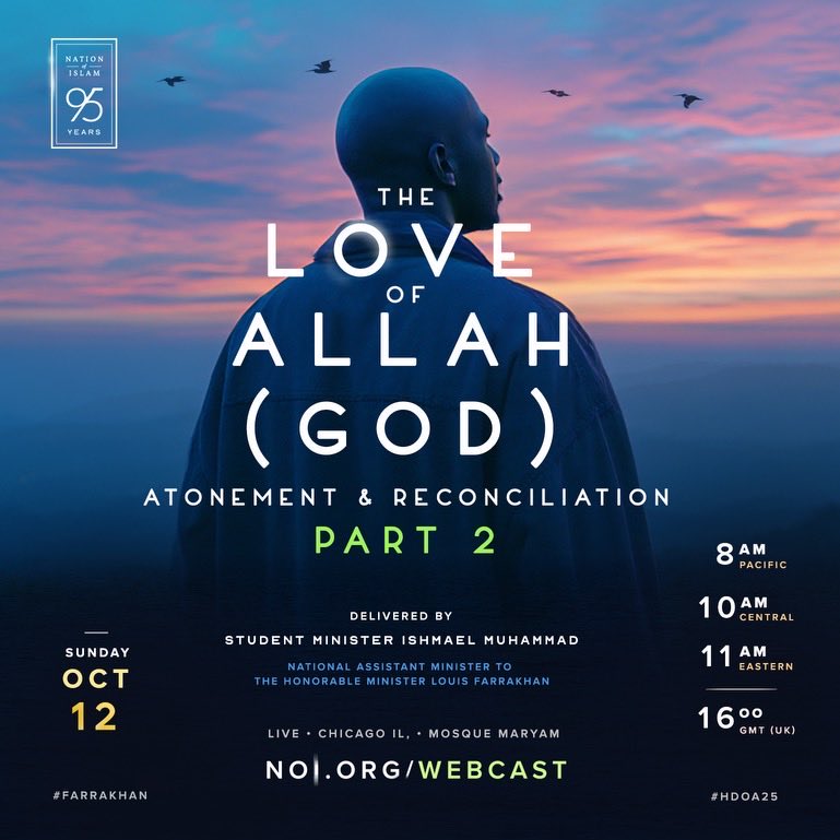 OfficialNOI's tweet image. Be our guest on Sunday morning at @MosqueMaryam or watch live online at 10am CT webcast.noi.org
#NOISundays #Farrakhan