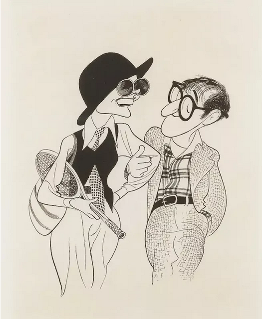 MenschOhneMusil's tweet photo. Al Hirschfeld- Diane #Keaton &amp; Woody Allen Annie Hall Movie Oscar Academy Award Caricature (1993). https://t.co/z9psAVcNCz