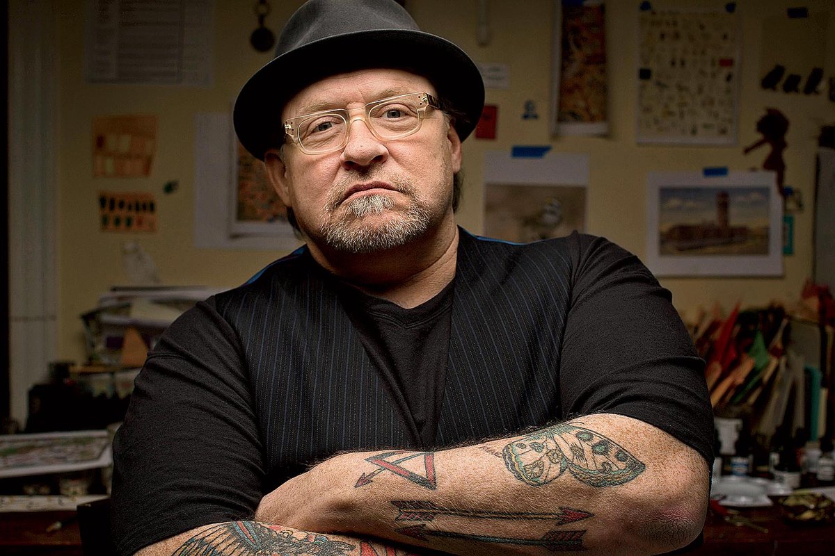 PDRVelez's tweet image. An incredible human died in Chicago today: Tony Fitzpatrick.

I can't come up with words right now. I will be able to write later. My thoughts are with Michelle, Max, and Gaby.  He was the King of Chicago. Tony was a massive personality and bearer of human tenderness and empathy.