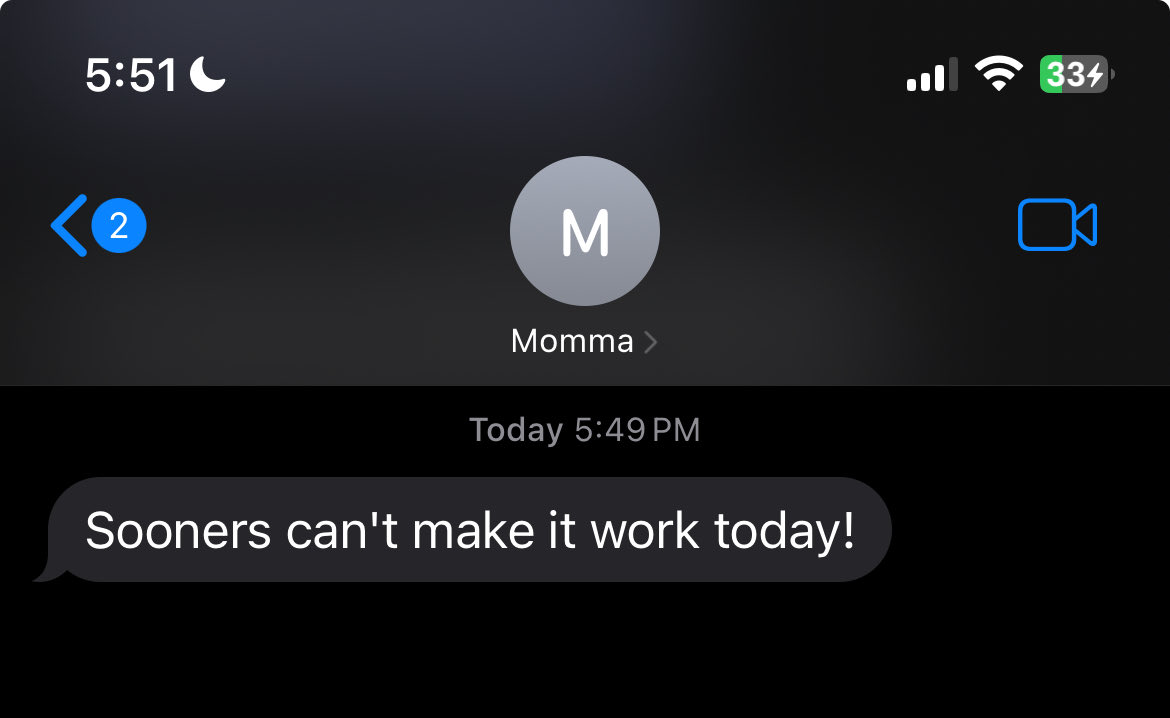 Thanks for the heads up mom!