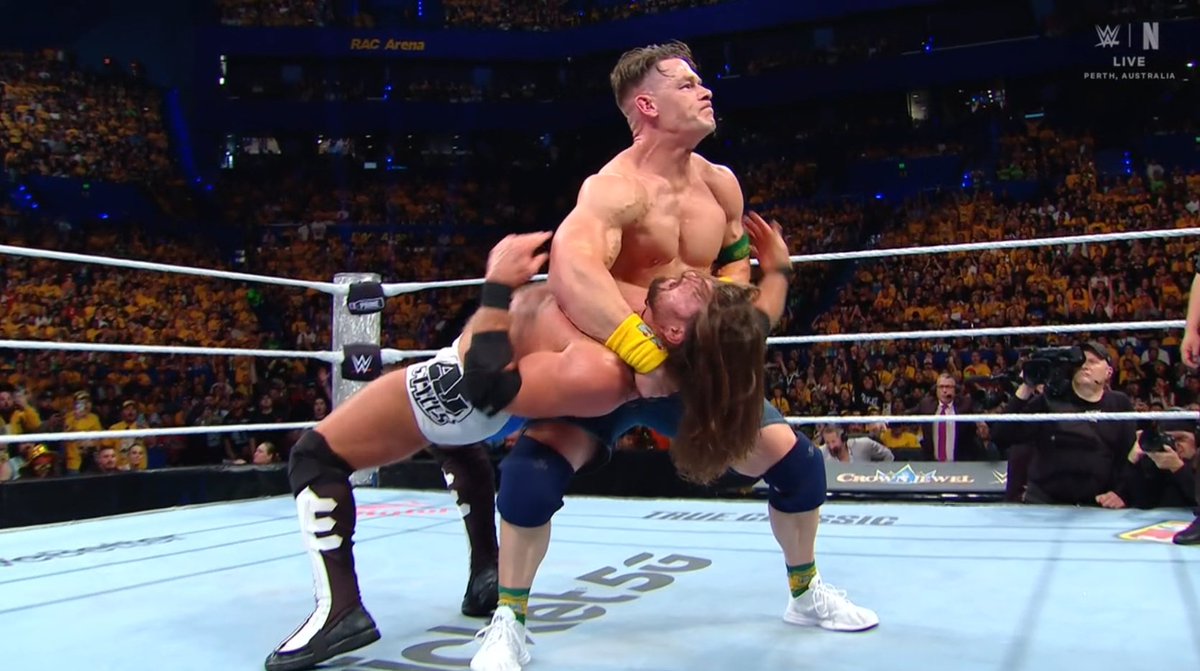 Dambalad1's tweet image. Mis notas para WWE Crown Jewel 2025

Bronson Reed VS Roman Reigns= 6
Stephanie Vaquer VS Tiffany Stratton= 7
John Cena VS AJ Styles= 9
IYO SKY y Rhea Ripley VS The Kabuki Warriors= 7
Seth Rollins VS Cody Rhodes= 8