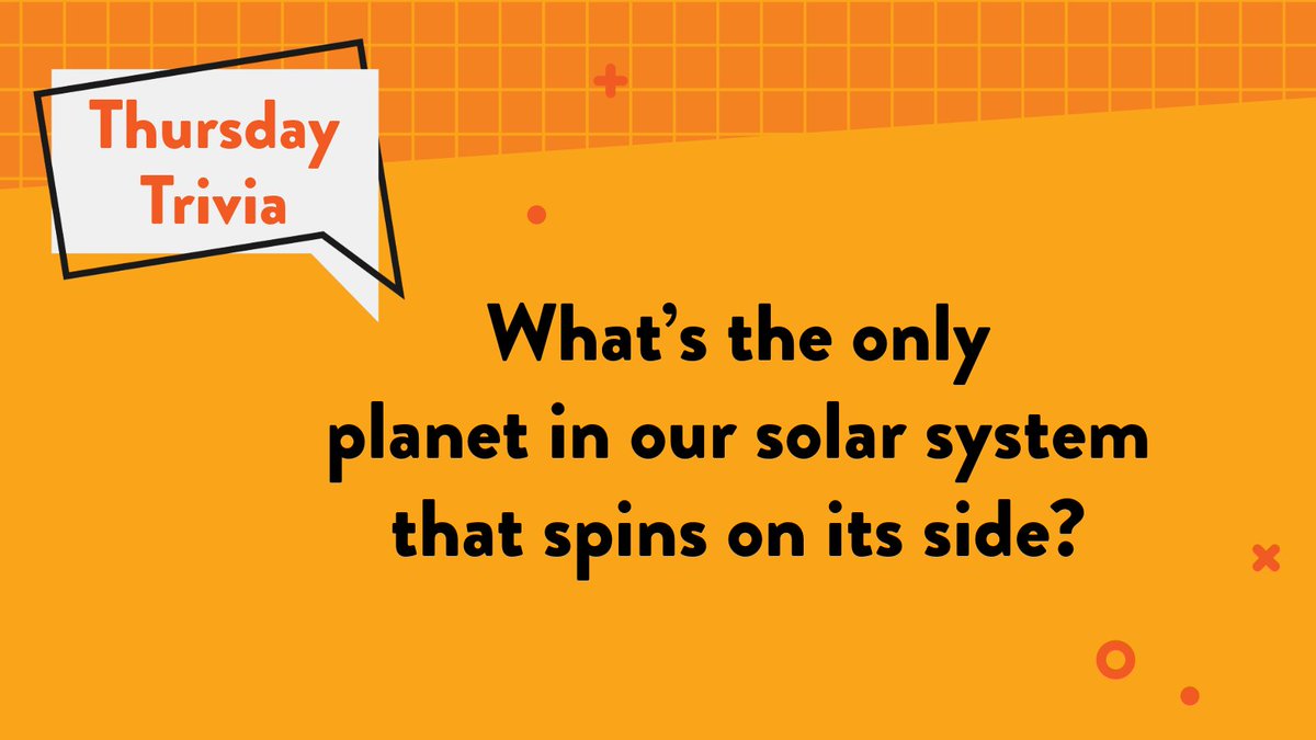 ExploreLearning's tweet image. 🌍✨Thursday Trivia time! Did you know one planet in our solar system spins on its side instead of upright? Think you know the answer?🚀Share your best guess in the comments below! bit.ly/4aaIkuf

#ThursdayTrivia #SolarSystem #ExploreLearning