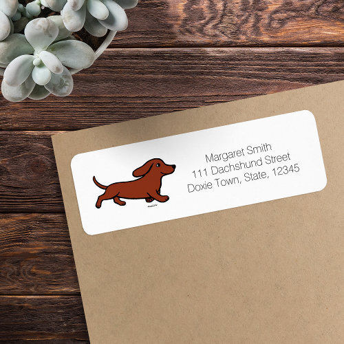 HappyLabradors's tweet image. Red Smooth Dachshund Running Label #dachshund, #cartoon, #hot #dog, #wiener #Label  ift.tt/3qTxPGA