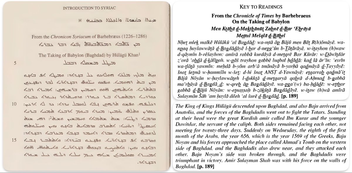 and yeah, the historical links are obvious. I just remembered this text about the Mongol invasions from Thackston's "Introduction to Syriac"