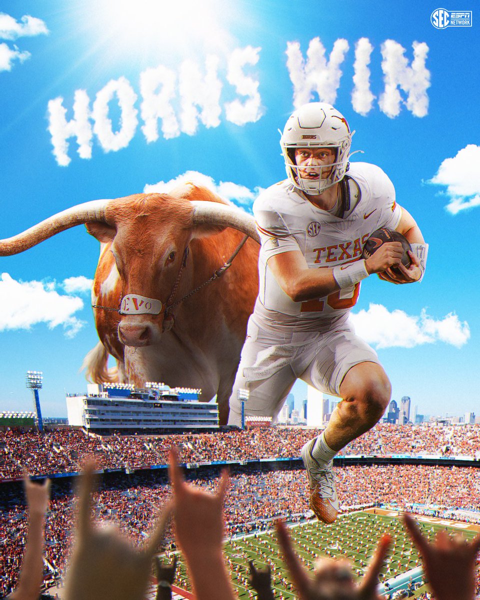 SECNetwork's tweet image. RED RIVER RIVALRY DUB FOR THE LONGHORNS 🤘 @TexasFootball