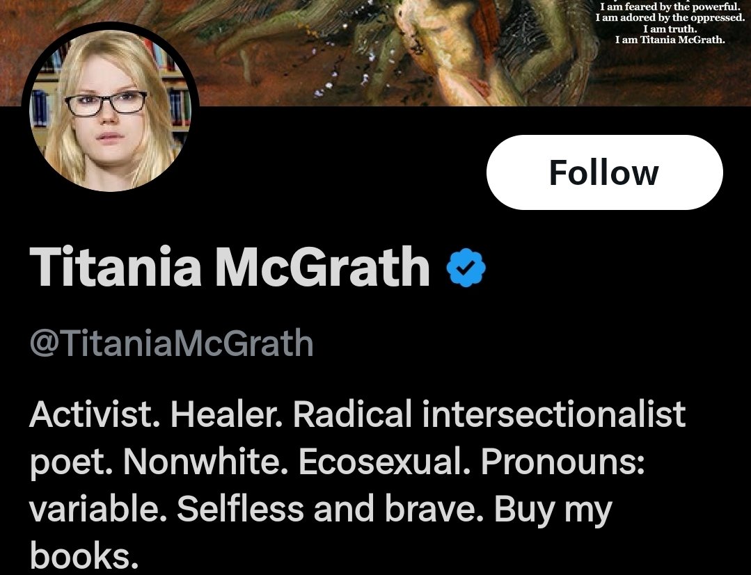 Mumofone2009's tweet image. I thought this was a joke &amp;amp; had to check your profile.
🤦‍♀️🤦‍♀️🤦‍♀️ What the heck is this.
Non white. Ecosexual 
You need help