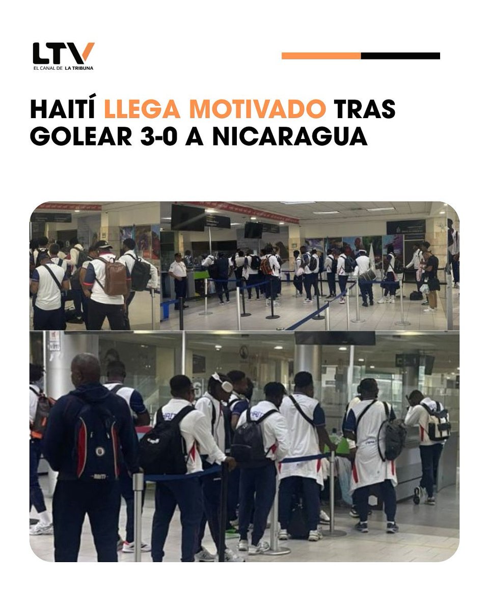 LTV_Honduras's tweet image. 🇭🇹✈️ Haití ya está en Tegucigalpa tras vencer 3-0 a Nicaragua.
El lunes (6:00 p.m.) se mide ante Honduras 🇭🇳 en el Estadio Nacional por el camino a #United2026 🌎⚽

#ltvhn #ltvdeportes #Haití #Honduras #Concacaf