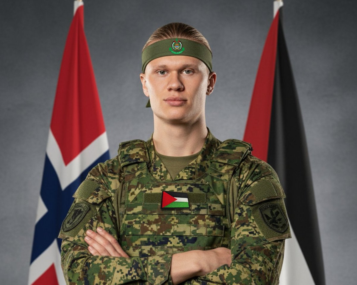 Spartacus_tr435's tweet image. Military salute to General Haaland 🫡🫶 @ErlingHaaland 
Thank you, Norway 🇳🇴🙏@nff_landslag
History will never forget those who stood in solidarity with Palestine 🇵🇸and opposed the genocide. They say, The child&apos;s Killers are Coward @ISRAELFA  #FreePalestine  #norvsisr…