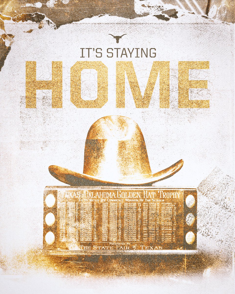 TexasFootball's tweet image. AINT NO HAT IN OKLAHOMA 🤠🤘