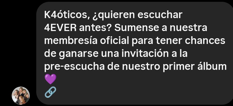 kk4otica's tweet image. si dios y la virgen quiere dire PRESENTE 
#K4OS #4EVER #K4OS4EVER