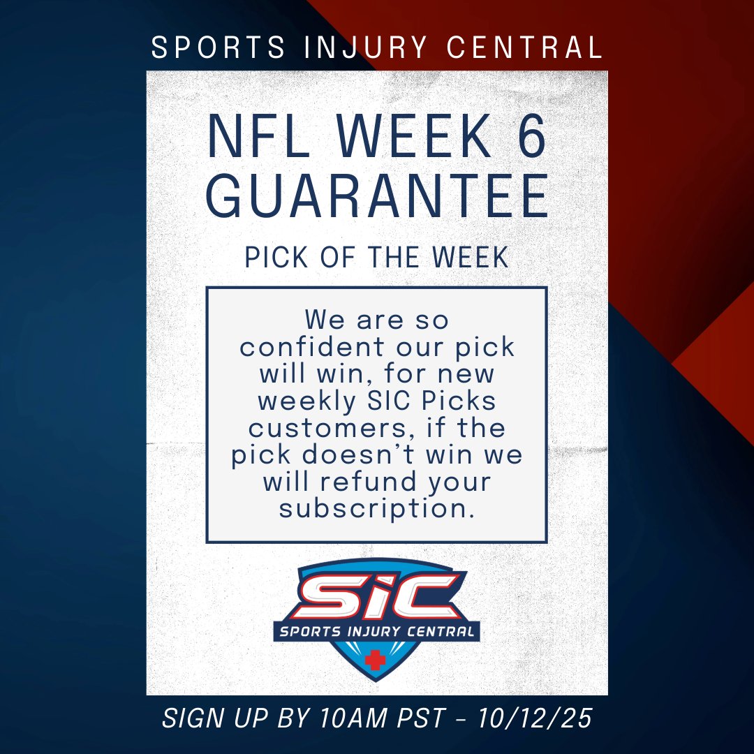 SICscore's tweet image. 1 more day! This week, we are offering a guaranteed winner!!! If the pick doesn’t win, we will refund your subscription!

New weekly SIC Picks customers only*

➡️ sicscore.com/features/sic-p…