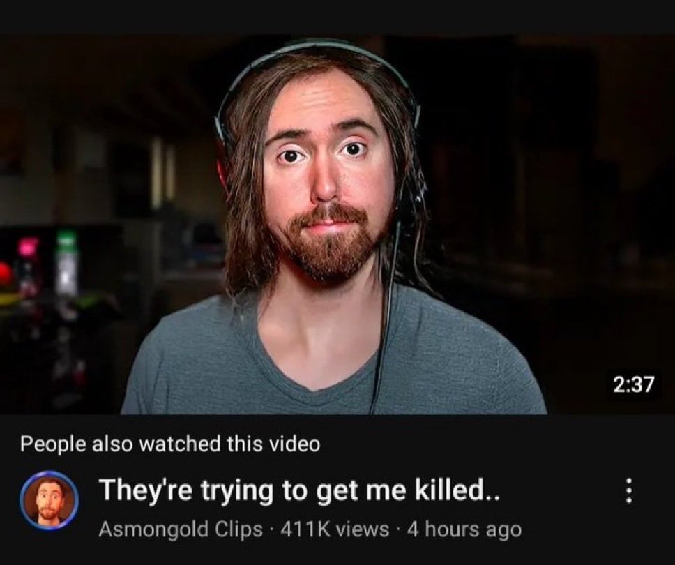 blandCinema's tweet image. Asmongold when people tell him to take a shower