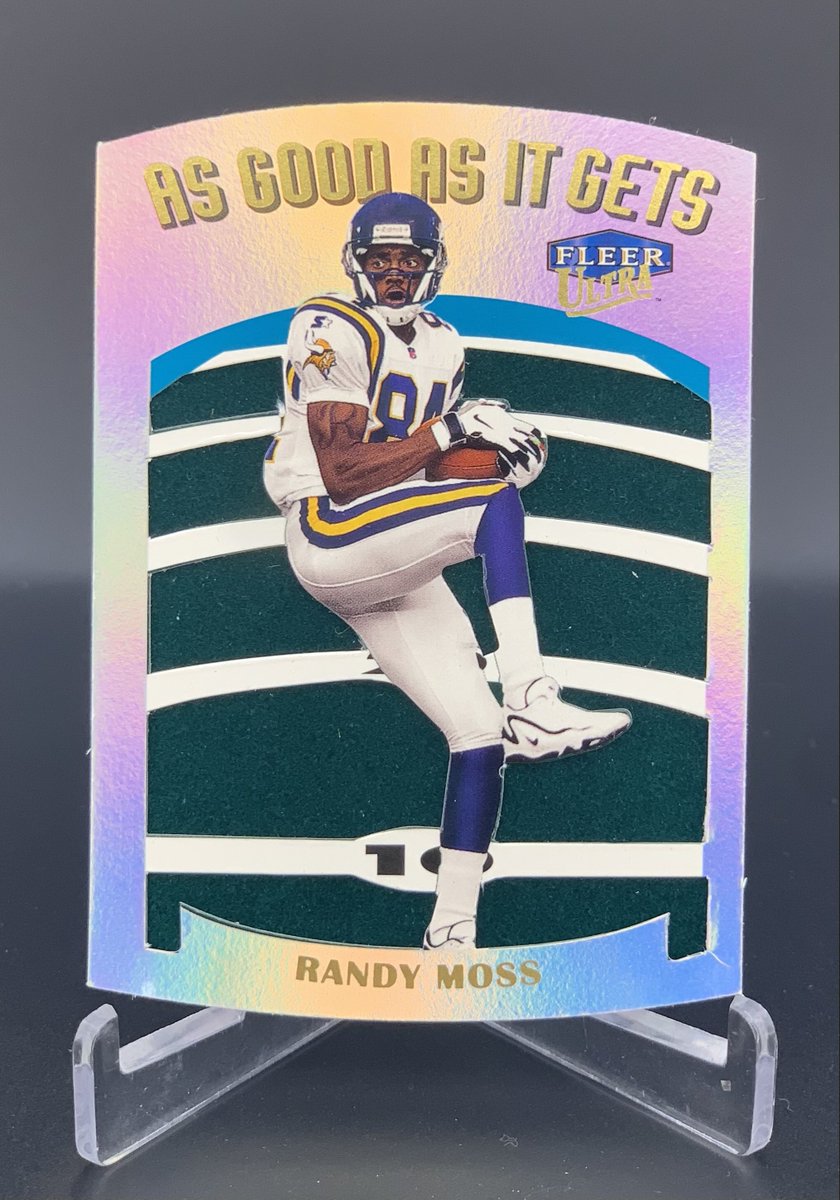 BDEEZUS's tweet image. Imperfect cards can mean great prices. 

1999 Fleer Ultra had the “As Good as it Gets” inserts at 1:288 packs