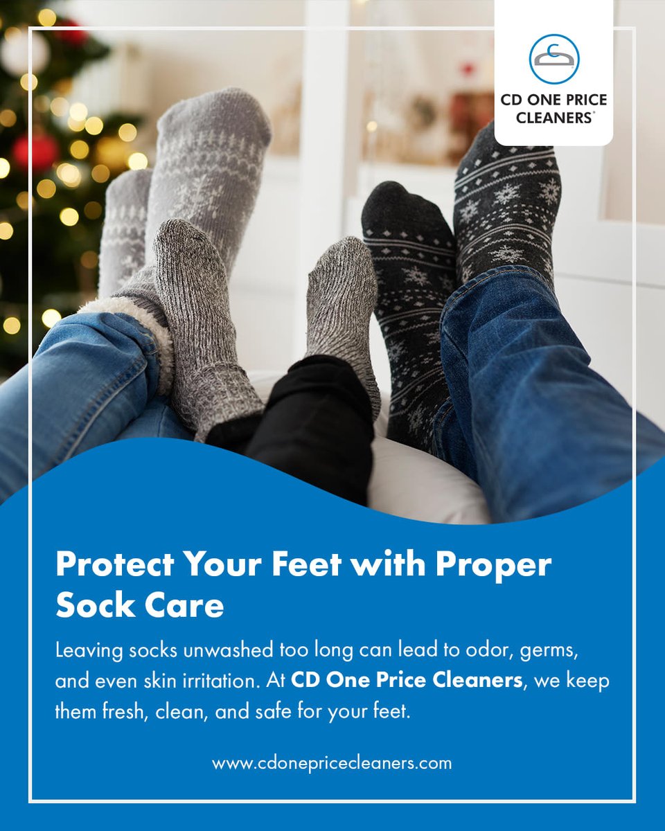 CDOnePrice's tweet image. 🧦 Socks may be small, but leaving them unwashed too long can cause big problems — odor, germs, even skin irritation! Don’t worry, #CDOnePriceCleaners has your back (and your feet). We’ll keep every pair fresh, soft, and comfy.

#Socks #LaundryMadeEasy #NoMoreOdor #HealthyFeet