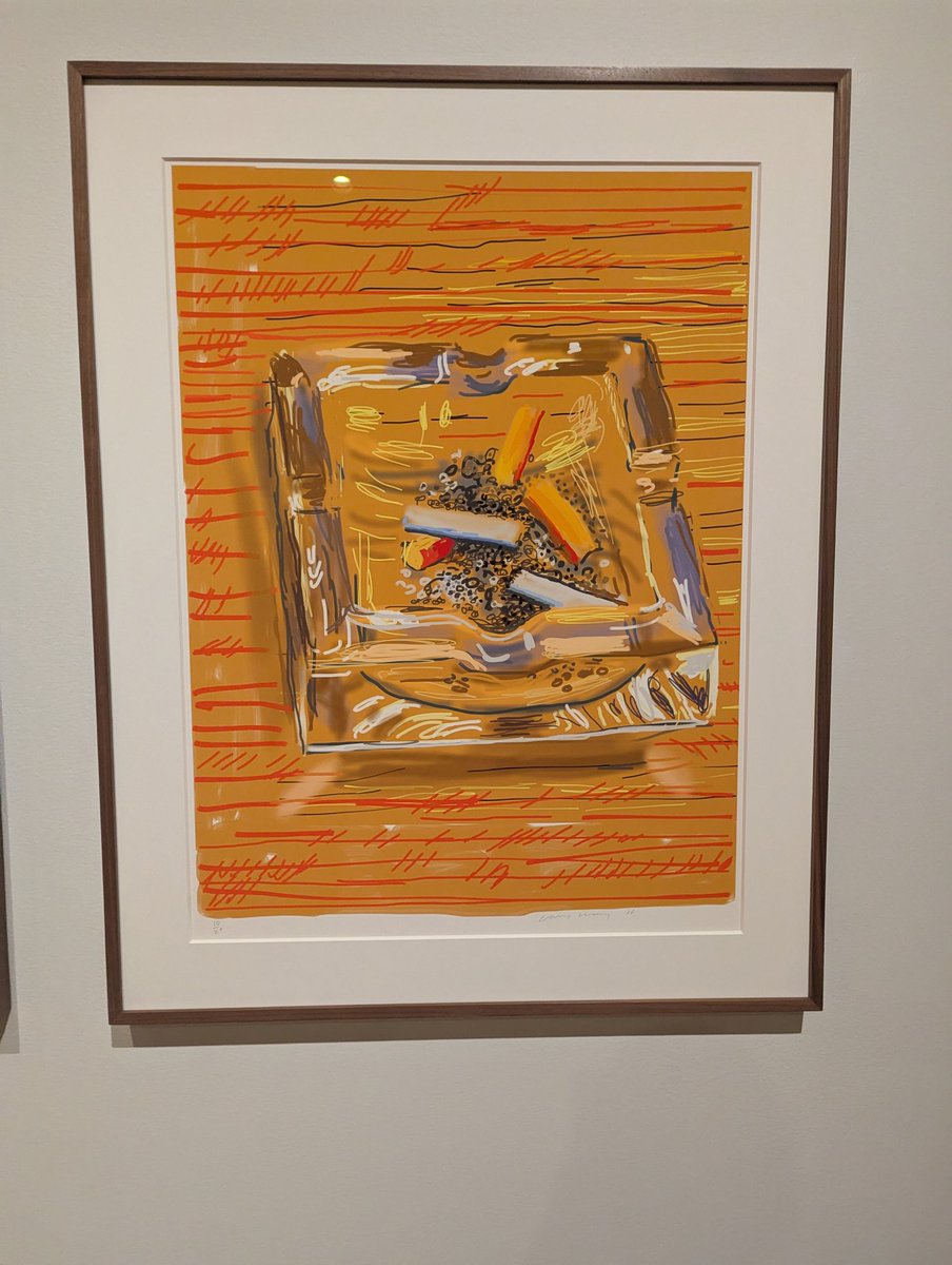 MrGlinis's tweet photo. finally made it to the Hockney exhibit in Grand Rapids. such a diverse, fun and just funny talent. https://t.co/cKlMAISj7H