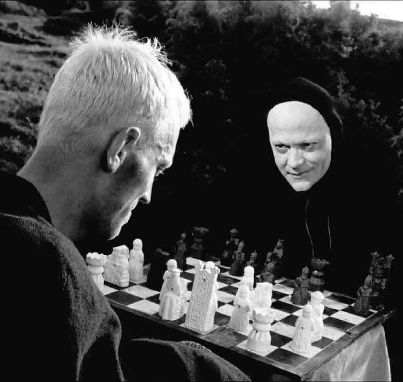 ScaredForReels's tweet image. Happy National Chess Day!
Perfect opportunity to watch Ingmar Bergman’s 1957 masterpiece, “The Seventh Seal”!
We discussed this film and you can listen now on our SoundCloud channel! m.soundcloud.com/cf_oneil/episo…
#NationalChessDay #TheSeventhSeal #podcast