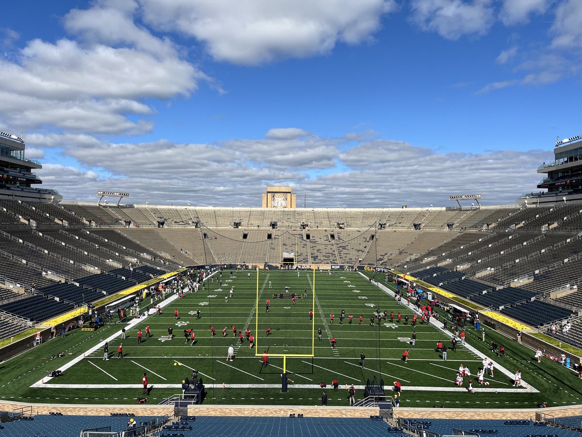 So grateful to be back on the call today from ND Stadium. This is my last regular season broadcast of senior year, so feeling especially grateful today! 

Notre Dame vs. NC State coming up in an hour. With Ben Rohr and David Owens on wvfi.nd.edu! <a href="/WVFI_Sports/">WVFI Sports Radio</a>