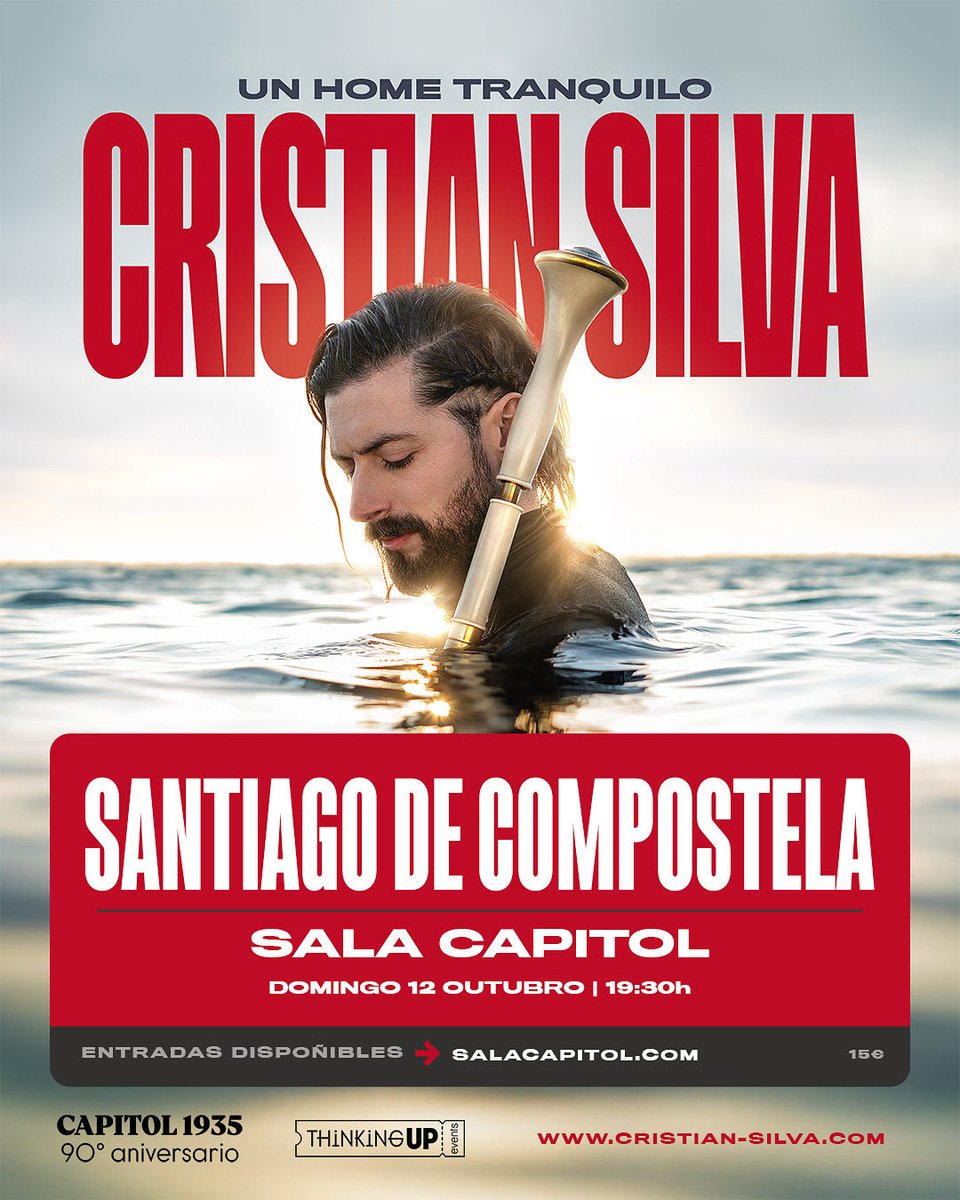 Mañá domingo na <a href="/SalaCapitol/">Sala Capitol</a> !
Santiago de Compostela, 12 de outubro 19:30.  Con toda a banda e convidados! Entradas en salacapitol.com

#unhometranquilo #musicagalega #gaitagalega