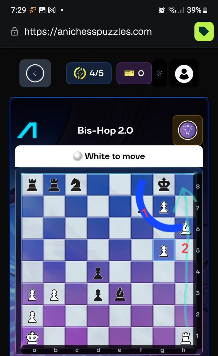 codydarc_'s tweet image. Another day , another @AnichessGame daily puzzle...
1st of all .. I lost my 15-day daily streak 😪 ... but we're back.. just let me ask ..what is your current or highest daily streak? .. Let's meet in the comments
