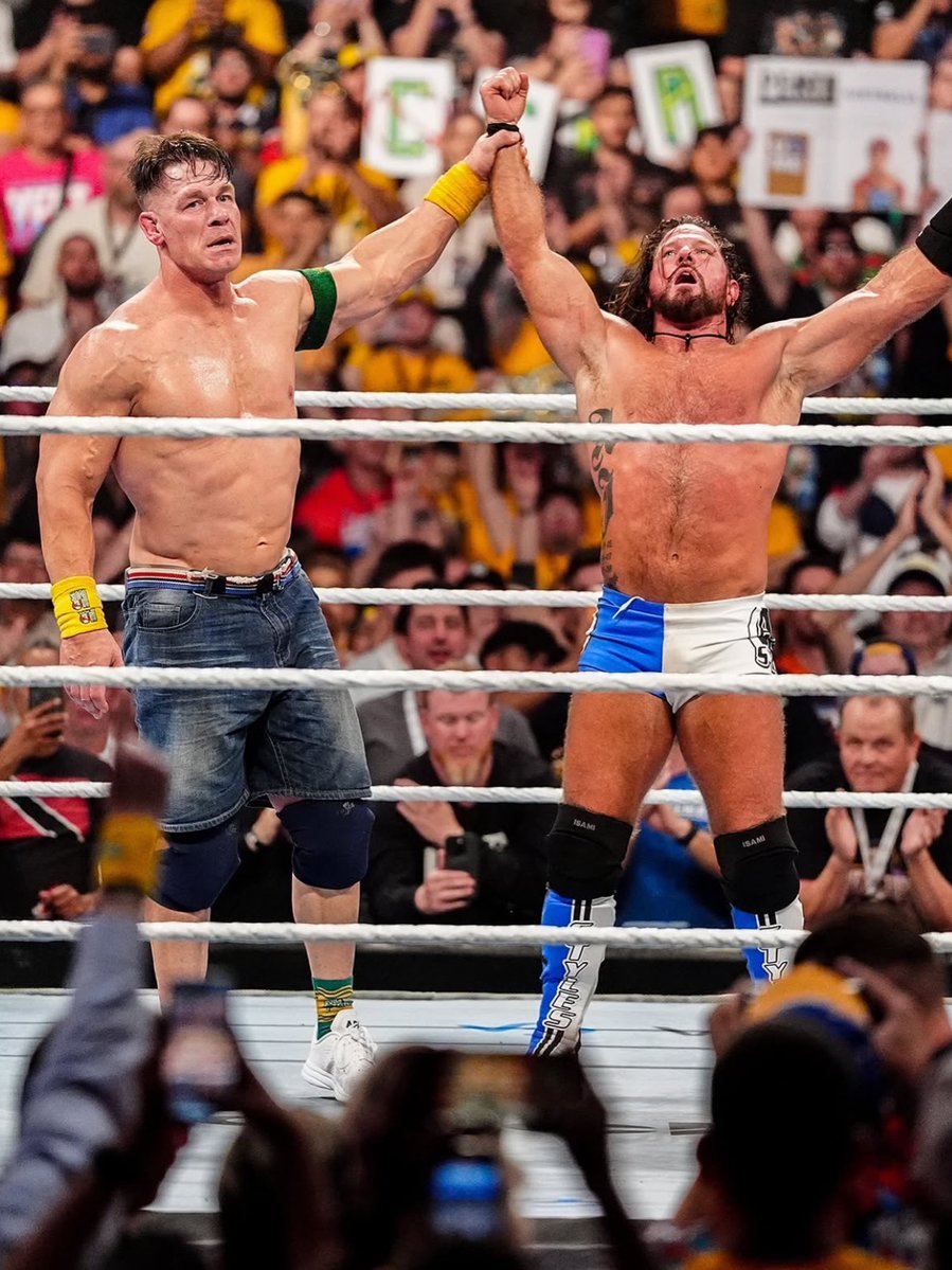 WrestlingWCC's tweet image. “It was a love letter to professional wrestling”

— Triple H on John Cena versus AJ Styles