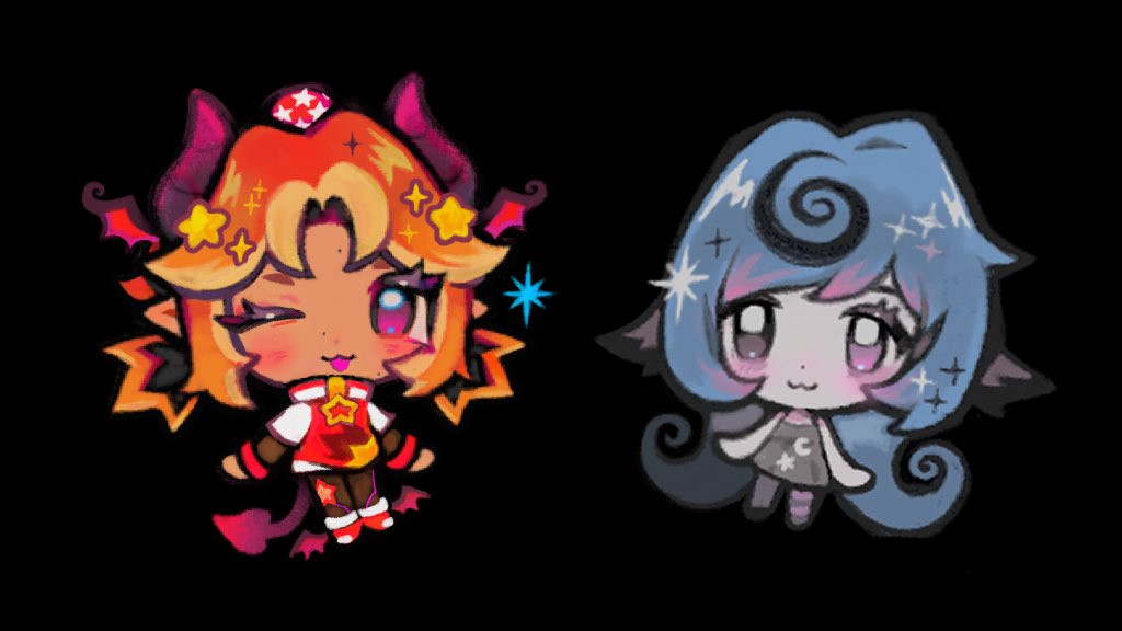astrotamer's tweet image. ✨ comms open! ✨
get a scrungly little chibi of ur fave character or oc!
perfect for pfps, icons, or other silliness 💕
❇️ vgen link below &amp;gt;&amp;gt;