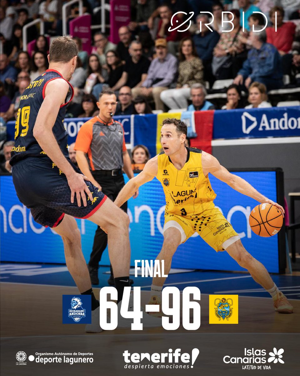 👌 La Laguna Tenerife se exhibe en Andorra ‼️

🙌 Semana redonda de los aurinegros: tres de tres en siete días

💛🖤 #VamosCanarias