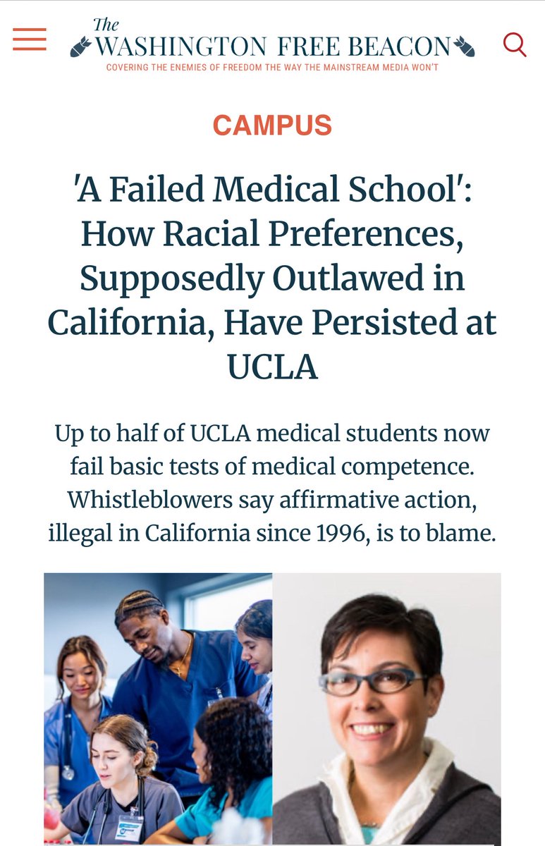 Alt_Azn's tweet image. Prop 209 is the law of the land in California yet @GavinNewsom and @AGRobBonta refuse to enforce it.
The ban on affirmative action only works if it's enforced.