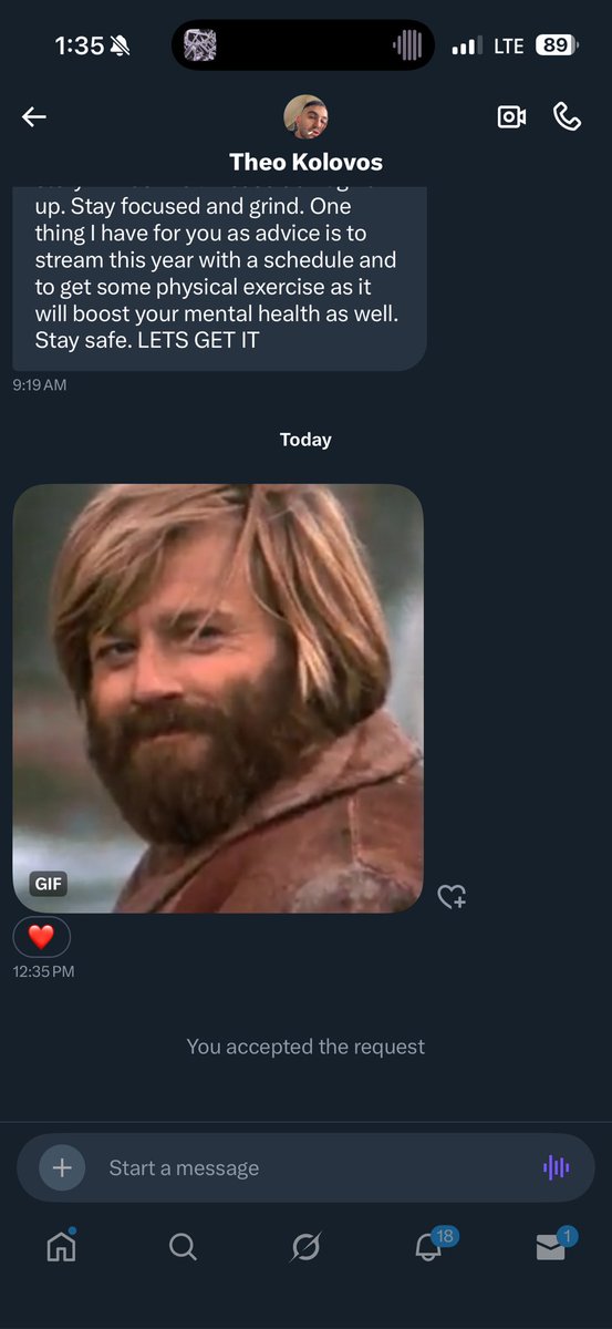 Parasite's tweet image. This made my entire day. 

Was going through message request and clicked this one. Dude messaged me in 2020 trying to bring me up. Couple years ago I was depressed and uncertain of my future.

Today I get up everyday and feel like I have a purpose living out my dreams. ❤️