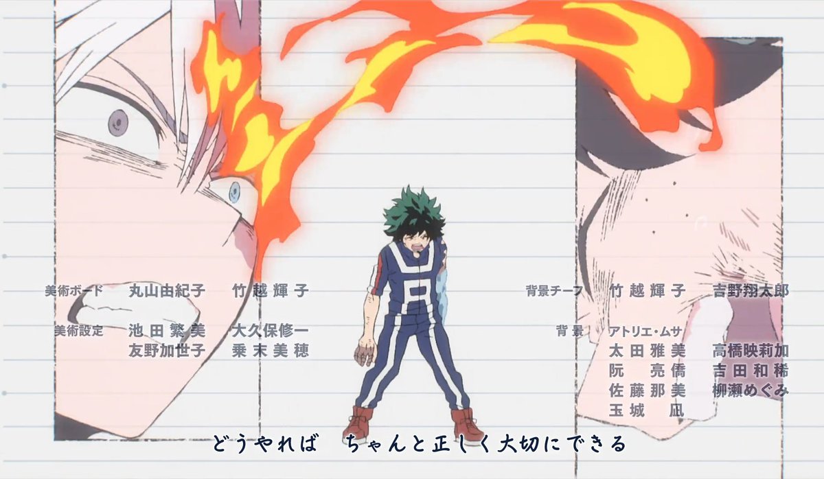 scimmiella's tweet image. they even put the &quot;it&apos;s your power, isn&apos;t It?&quot; scene in the ending, tododeku  😭 #ヒロアカ #heroaca_a #myheroacademia #bnha