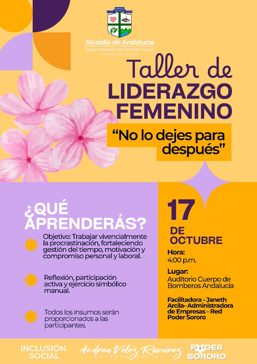 PoderSororo's tweet image. Gracias a @alcaldiaandalucia llevaremos nuestro taller pensando en el #liderazgofemenino ....
Nuestro propósito sigue siendo el mismo...
Pactar territorios y mujeres guerreras...
#circulodepoder #podersororo #tallerdeempoderamiento