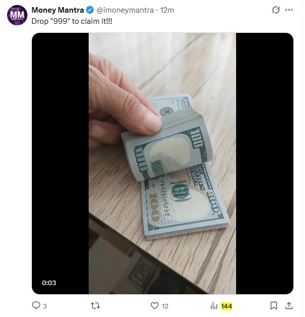DonnyTucker's tweet image. My numbers 144 came out last night and I won again. This time only $1,650. I should have bought more tickets! 🤪 #grateful #Thankful #blessed #Saturday