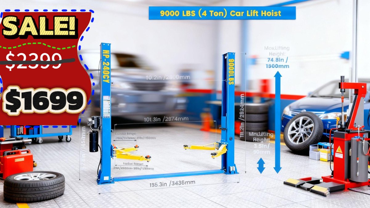 BravoEquipment_'s tweet image. 🔥9000-lb beast for your garage! AUTO HYDRA 220V 2-Post Lift
⚙️CE certified | 36-mo parts included ($499 value) | Dual hydraulics
🚀Fast US shipping | Limited exclusive pricing
⏰Selling fast — secure yours now!
auto-hydra.sale/products/5381d…

#CarLift #GarageUpgrade #LimitedOffer
