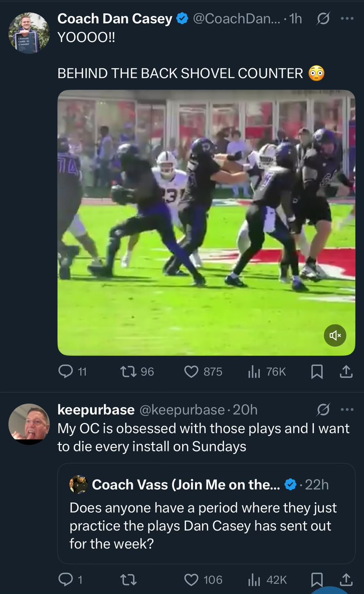 Hilarious sequence of tweets on the timeline today 😂 <a href="/CoachDanCasey/">Coach Dan Casey</a>