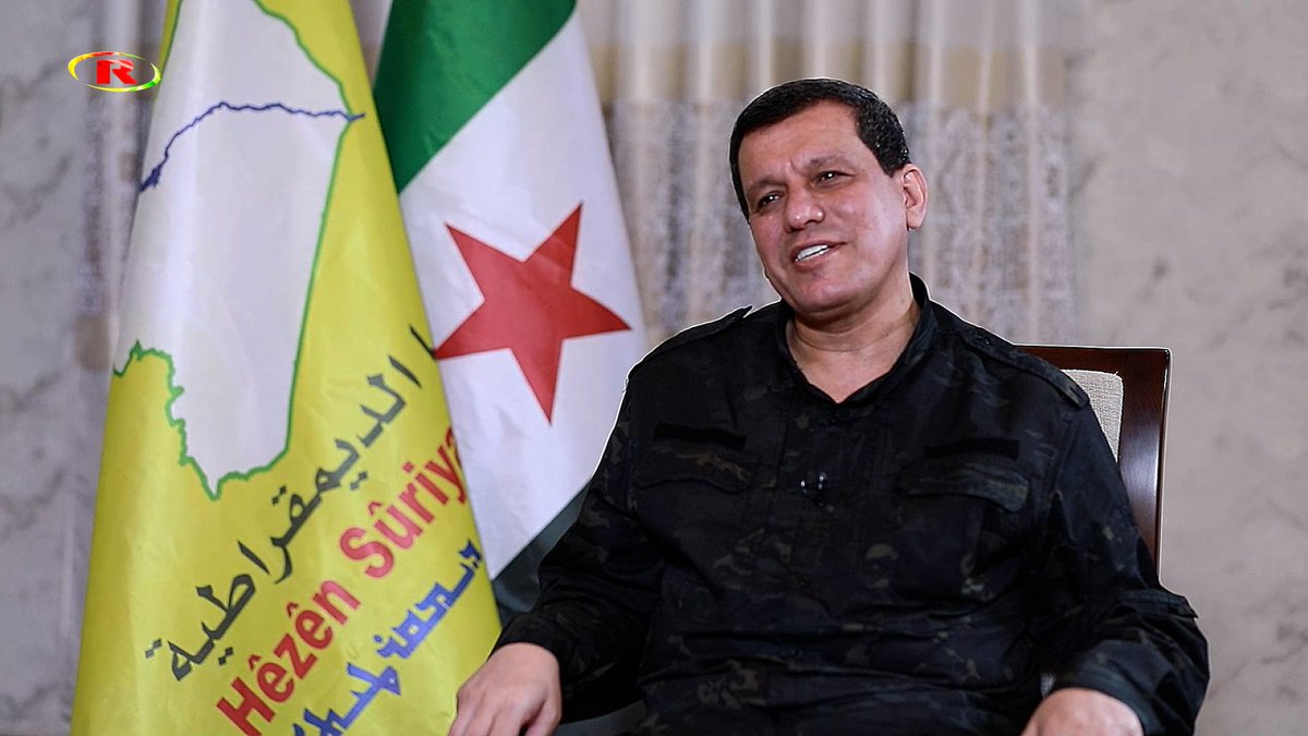 vvanwilgenburg's tweet image. SDF Commander-in-Chief Mazloum Abdi: &quot;We have not discussed, nor are we discussing, any withdrawal from Deir ez-Zor or Raqqa.&quot;