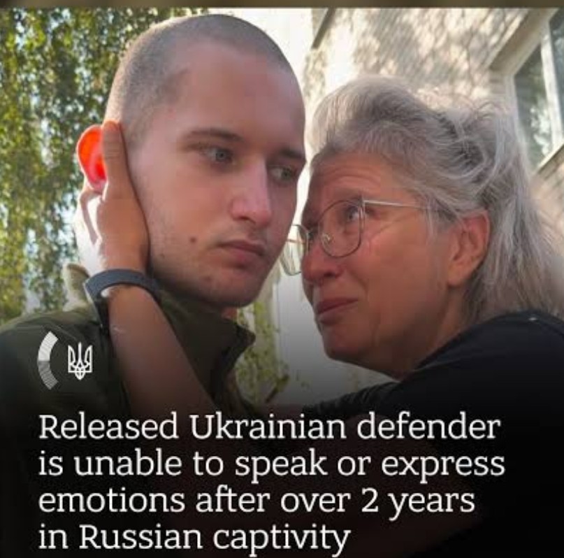 DakdaR22's tweet image. Released Ukrainian defender unable to speak or express emotions after more than two years in russian captivity
💔

this hell must end😡🙈