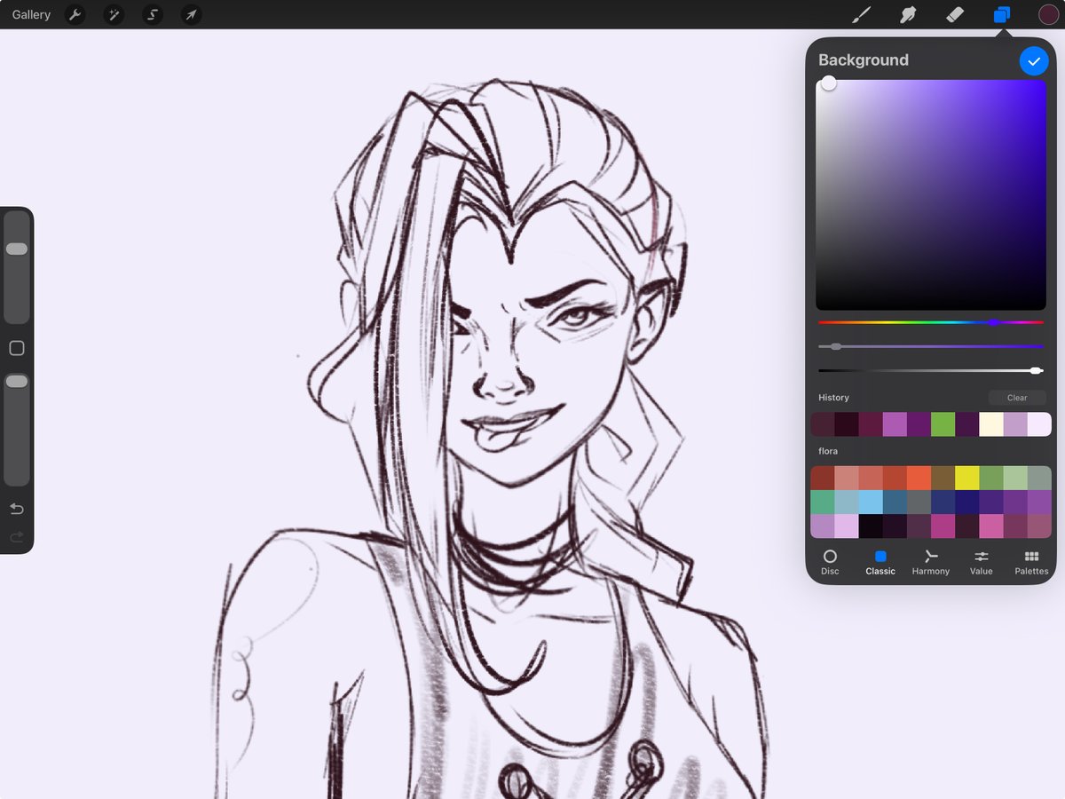 luminapoulos's tweet photo. just sketched #jinx should i complete ? #arcane https://t.co/uYbIj2wByo