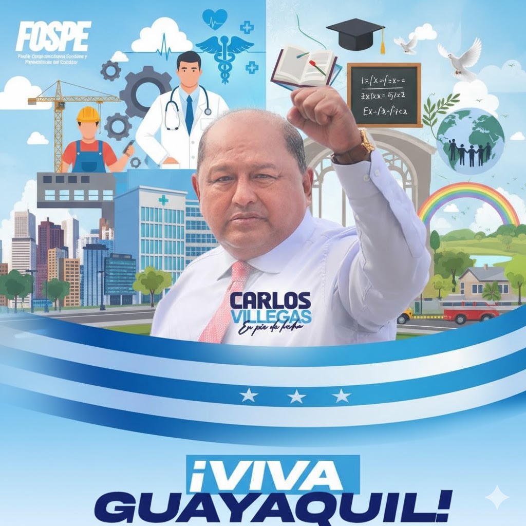 Viva Guayaquil
<a href="/ingcarlosville1/">Ing. Carlos Villegas</a> 
FOSPE en Pie de Lucha
