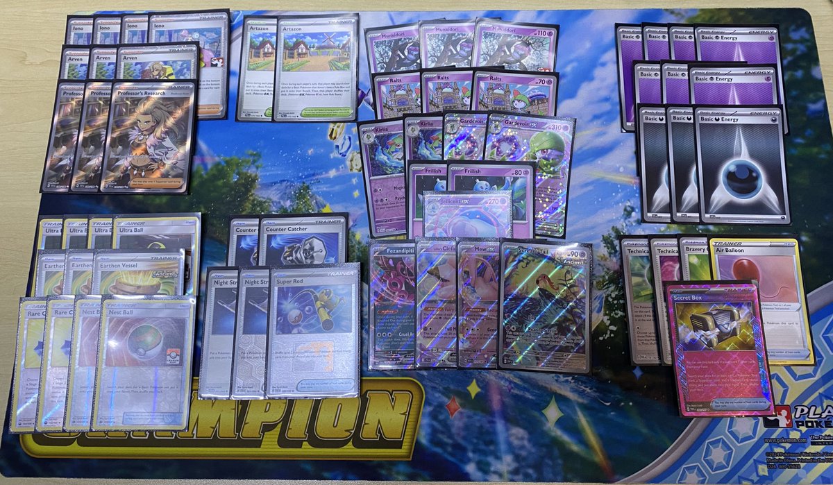 DrSuperChicken's tweet image. Won my second cup of the season with the incredible Gardevoir Jellicent list by @hchao999 . Since Mega Evolution isn’t legal yet in MENA I just wanted to play this broken deck. Had some fun games but definitely didn’t play the best. 2 More cups for my BFL!
