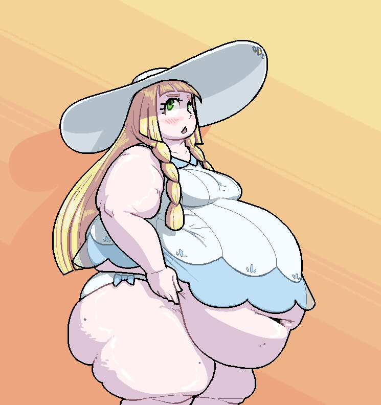 Her hat is large