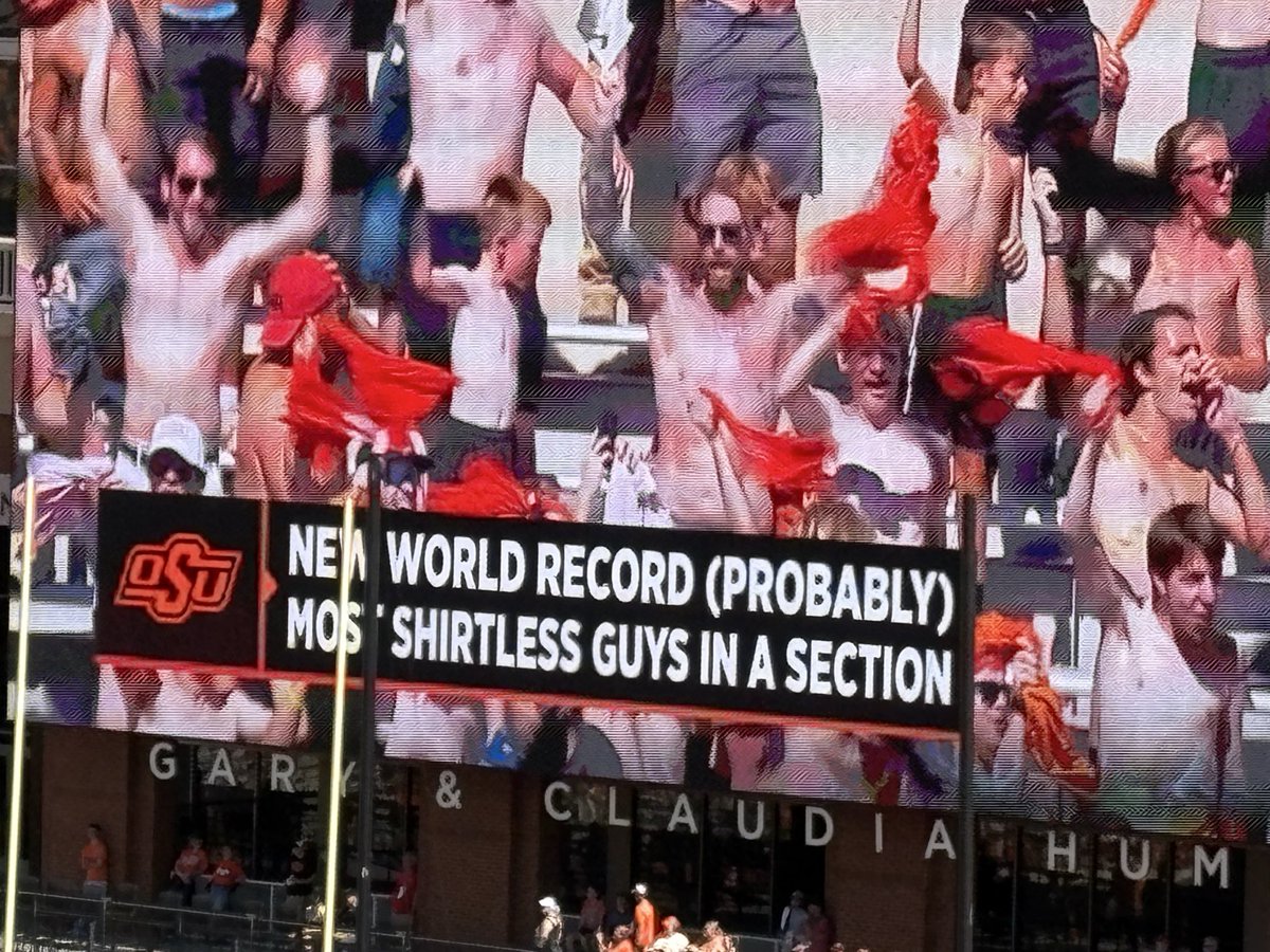 harryeiv's tweet image. we are claiming world records off vibes alone. go pokes forever. #okstate