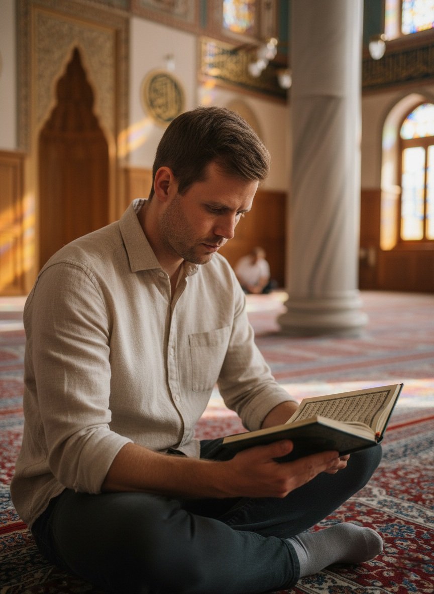 عندما بدأت أقرأ القرآن الكريم بعد دخولي الإسلام وجدت فيه بحرًا من النور والهداية، كلمات تهز القلب وتطهر النفس تحكي عن الرحمة والعدل والحكمة وتمنح الإنسان شعورًا بالسكينة التي لا يضاهيها شيء في الدنيا. وجدت فيه إجابات لكل أسئلتي، وراحة لكل همومي، ونورًا يرشد قلبي وروحي وعقلي.