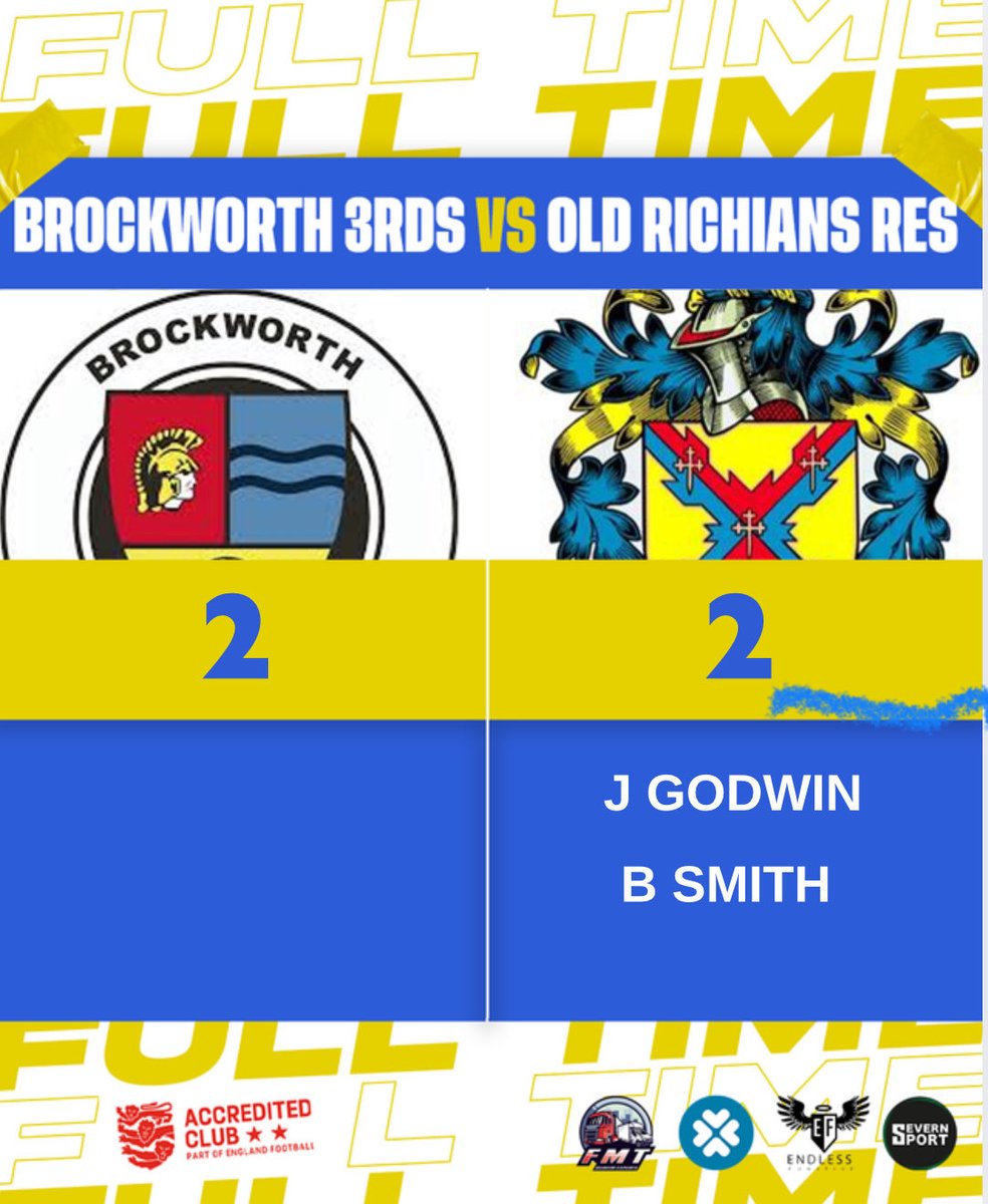 Old Richians AFC (@oldrichiansafc) on Twitter photo Point a piece against <a href="/BrockAlbion/">Brockworth Albion FC</a> . The boys started well and raced to a 2 goal lead. Unfortunately a last minute penalty took the points away from the lads. 🟡🔵 Point a piece against <a href="/BrockAlbion/">Brockworth Albion FC</a> . The boys started well and raced to a 2 goal lead. Unfortunately a last minute penalty took the points away from the lads. 🟡🔵